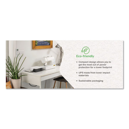 APC® Back-UPS BE700G3 Battery Backup System, 6 Outlets, 700 VA, 490 J (APABE700G3)