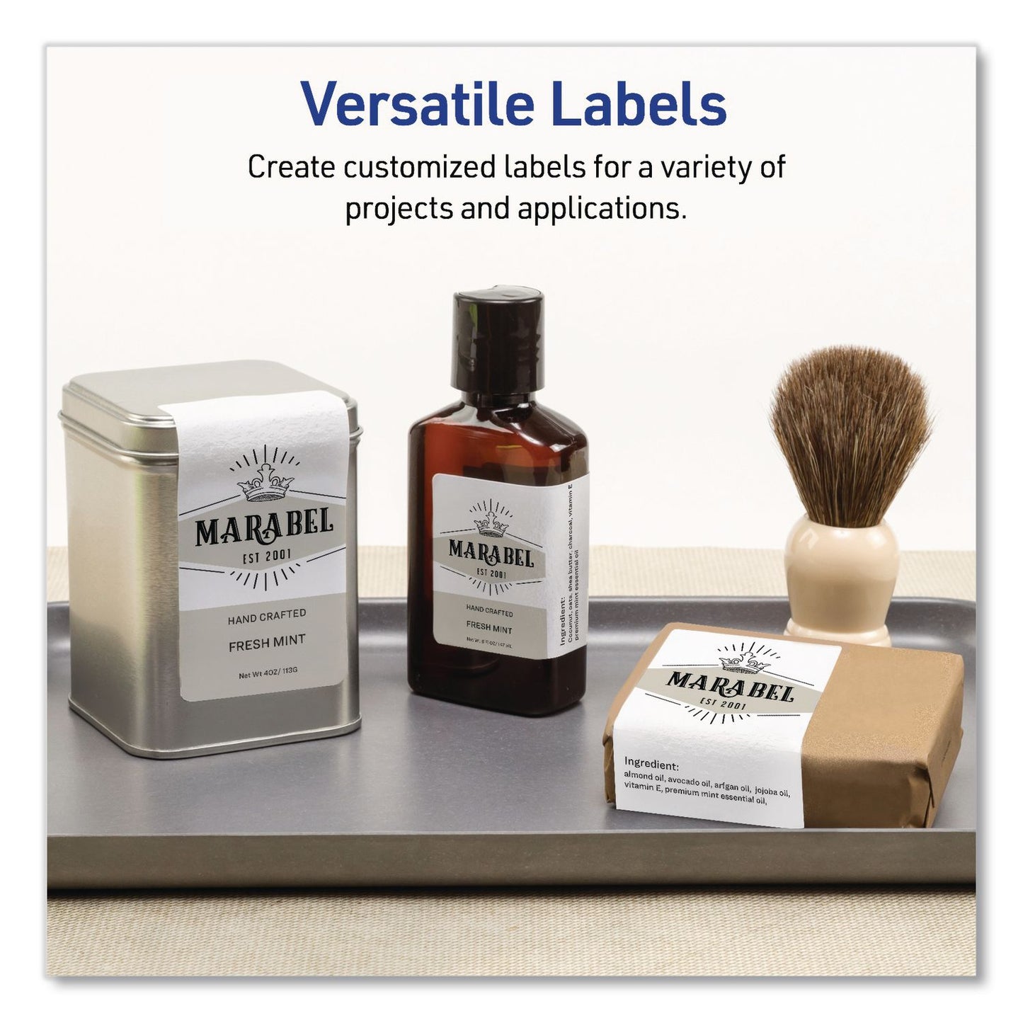 Avery® Rectangular Labels with Sure Feed Technology, Inkjet/Laser, 2 x 3, Matte White, 8 Labels/Sheet, 25 Sheets/Pack (AVE05619)