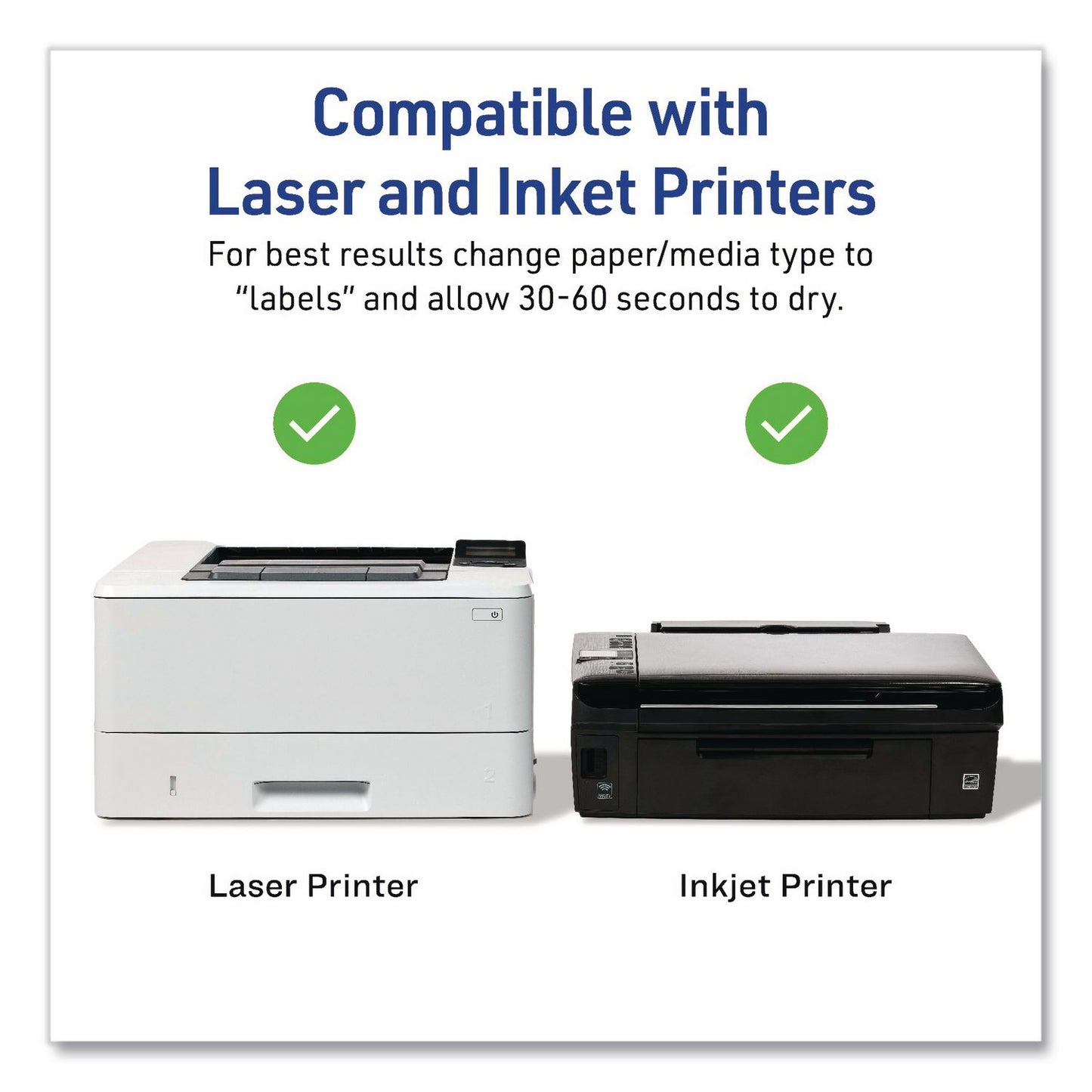 Avery® Matte Clear Address Labels with Sure Feed Technology, Inkjet/Laser, 1.33 x 4, 14/Sheet, 10 Sheets/Pack (AVE08124)