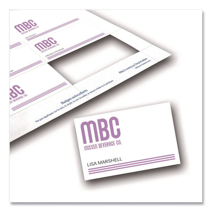 Avery® Name Badge Insert Refills, Horizontal, 3 x 4, White, 600/Pack (AVE35392)