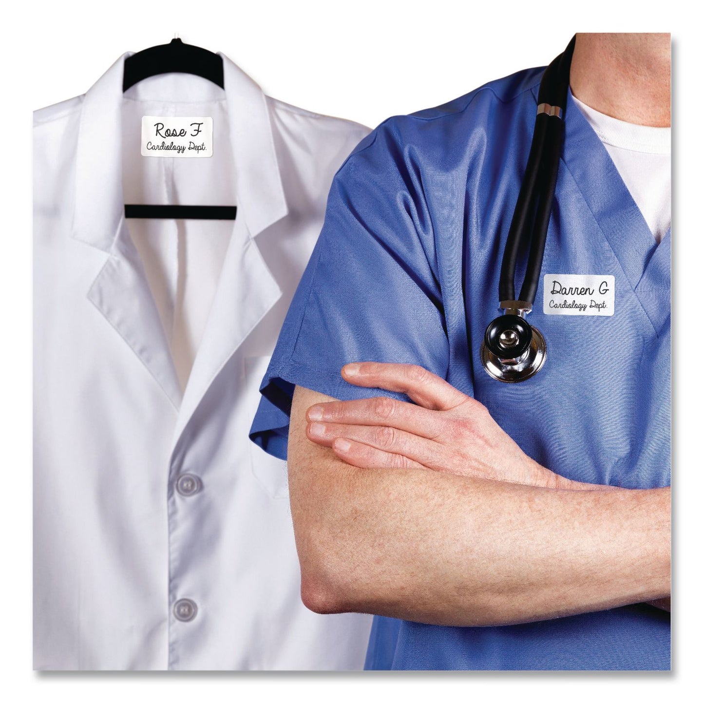 Avery® No-Iron Fabric Labels, Handwrite Only, 1 x 1.75, White, 10/Sheet, 10 Sheets/Pack (AVE40723)