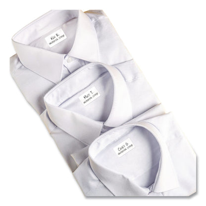 Avery® No-Iron Fabric Labels, Handwrite Only, 1 x 1.75, White, 10/Sheet, 10 Sheets/Pack (AVE40723)