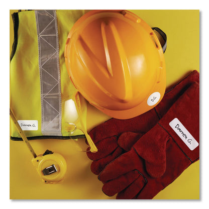 Avery® No-Iron Fabric Labels, Handwrite Only, Assorted Shapes and Sizes, White, 15/Sheet, 10 Sheets/Pack (AVE40726)