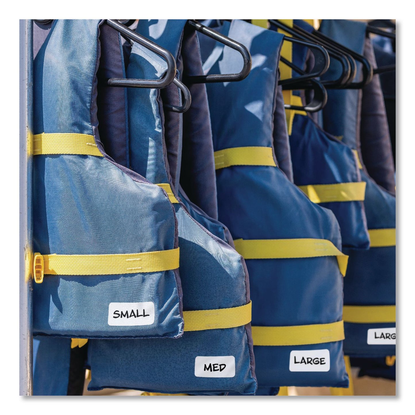 Avery® No-Iron Fabric Labels, Handwrite Only, Assorted Shapes and Sizes, White, 15/Sheet, 10 Sheets/Pack (AVE40726)