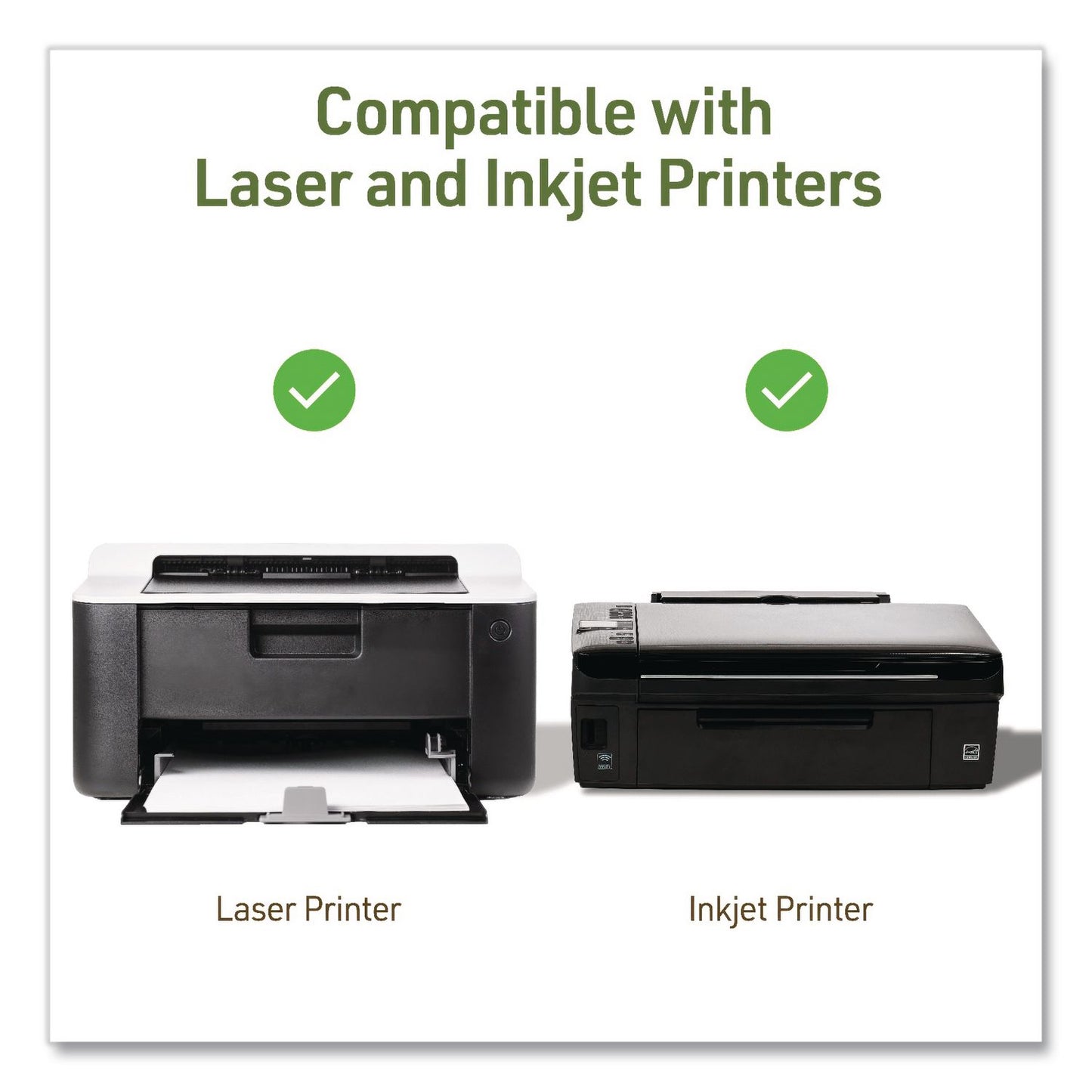 Avery® EcoFriendly Recycled Shipping Labels, Inkjet/Laser, 5.5 x 8.5, White, 2/Sheet, 10 Sheets/Pack (AVE48808)