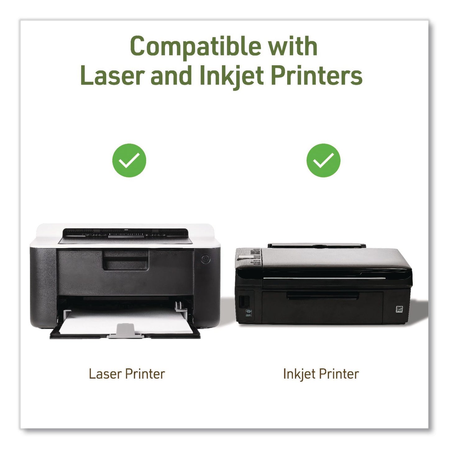 Avery® EcoFriendly Recycled Shipping Labels, Inkjet/Laser, 8.5 x 11, White, 1/Sheet, 10/Pack (AVE48809)