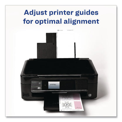 Avery® Pin-Style Badge Holder with Laser/Inkjet Insert, Top Load, 3.5 x 2.25, White, 24/Pack (AVE74652PK)