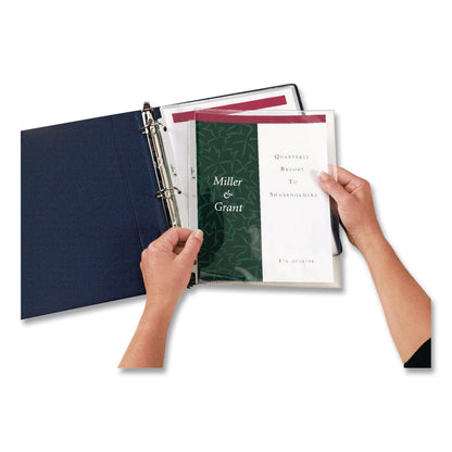 Avery® Side-Insert Heavyweight Sheet Protectors, 3-Hole Punched, Side Load, 8.5 x 11, Diamond Clear, 25/Pack, 36 Packs/Carton (AVE76001CT)