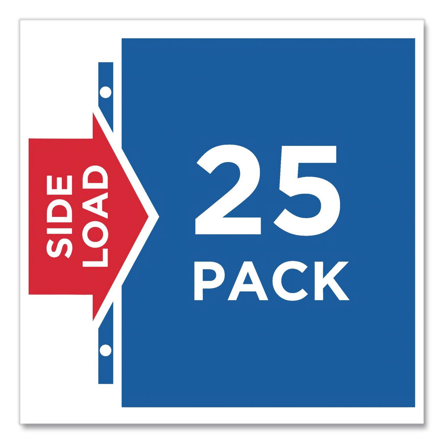 Avery® Side-Insert Heavyweight Sheet Protectors, 3-Hole Punched, Side Load, 8.5 x 11, Diamond Clear, 25/Pack, 36 Packs/Carton (AVE76001CT)