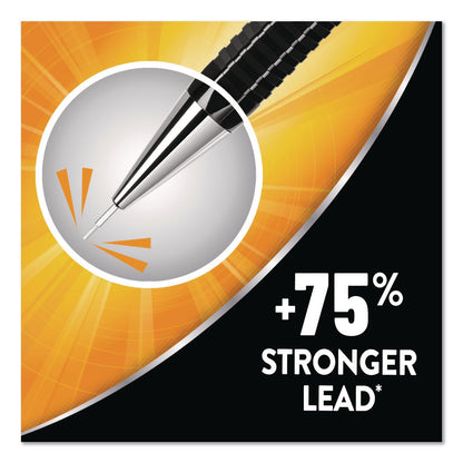 BIC® Break Resistant Pro Mechanical Pencils, 0.7 mm, HB (#2), Black Lead, Black Barrel (BICMVR7P1BLK)
