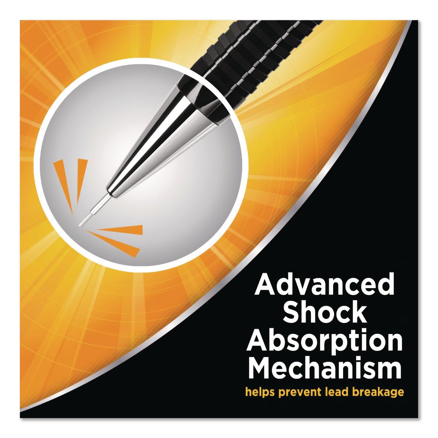 BIC® Break Resistant Pro Mechanical Pencils, 0.7 mm, HB (#2), Black Lead, Black Barrel (BICMVR7P1BLK)