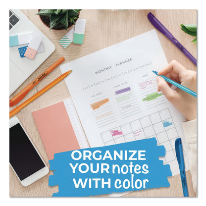 BIC® Plan It Sets Ballpoint Pen and Highlighter Pack, Assorted Colors, (5) Highlighters, (5) Pens (BICWMSBL10AST)