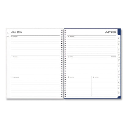 Blue Sky® Blue Block Academic Year Weekly/Monthly Planner, 11 x 8.5, Blue Cover, 12-Month: July 2025 to June 2026 (BLS156066A26)