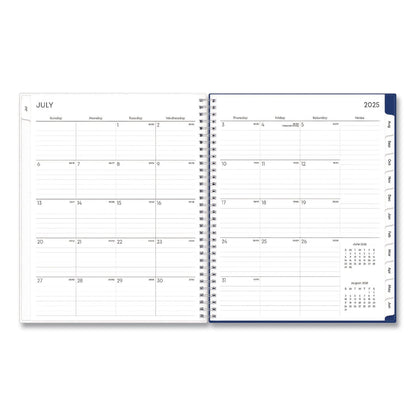Blue Sky® Blue Block Academic Year Weekly/Monthly Planner, 11 x 8.5, Blue Cover, 12-Month: July 2025 to June 2026 (BLS156066A26)