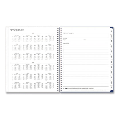 Blue Sky® Blue Block Academic Year Weekly/Monthly Planner, 11 x 8.5, Blue Cover, 12-Month: July 2025 to June 2026 (BLS156066A26)