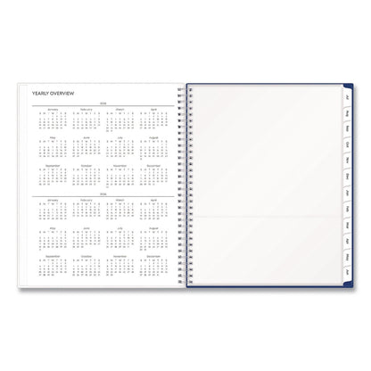 Blue Sky® Blue Block Academic Year Weekly/Monthly Planner, 11 x 8.5, Blue Cover, 12-Month: July 2025 to June 2026 (BLS156066A26)