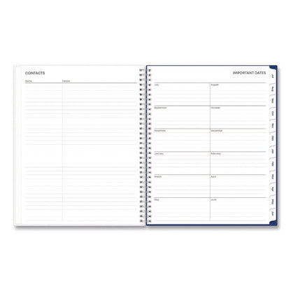 Blue Sky® Blue Block Academic Year Weekly/Monthly Planner, 11 x 8.5, Blue Cover, 12-Month: July 2025 to June 2026 (BLS156066A26)