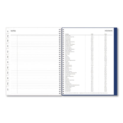 Blue Sky® Blue Block Academic Year Weekly/Monthly Planner, 11 x 8.5, Blue Cover, 12-Month: July 2025 to June 2026 (BLS156066A26)