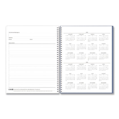Blue Sky® Tanya Blue Academic Year Daily Planner, Abstract Artwork, 11 x 8.5, Multicolor Cover, Supports Four Academic Years: 2025-2028 (BLS156259)