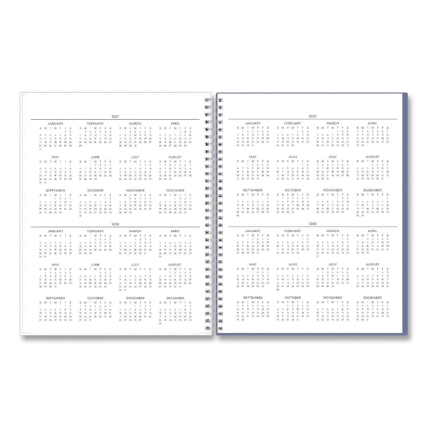 Blue Sky® Tanya Blue Academic Year Daily Planner, Abstract Artwork, 11 x 8.5, Multicolor Cover, Supports Four Academic Years: 2025-2028 (BLS156259)