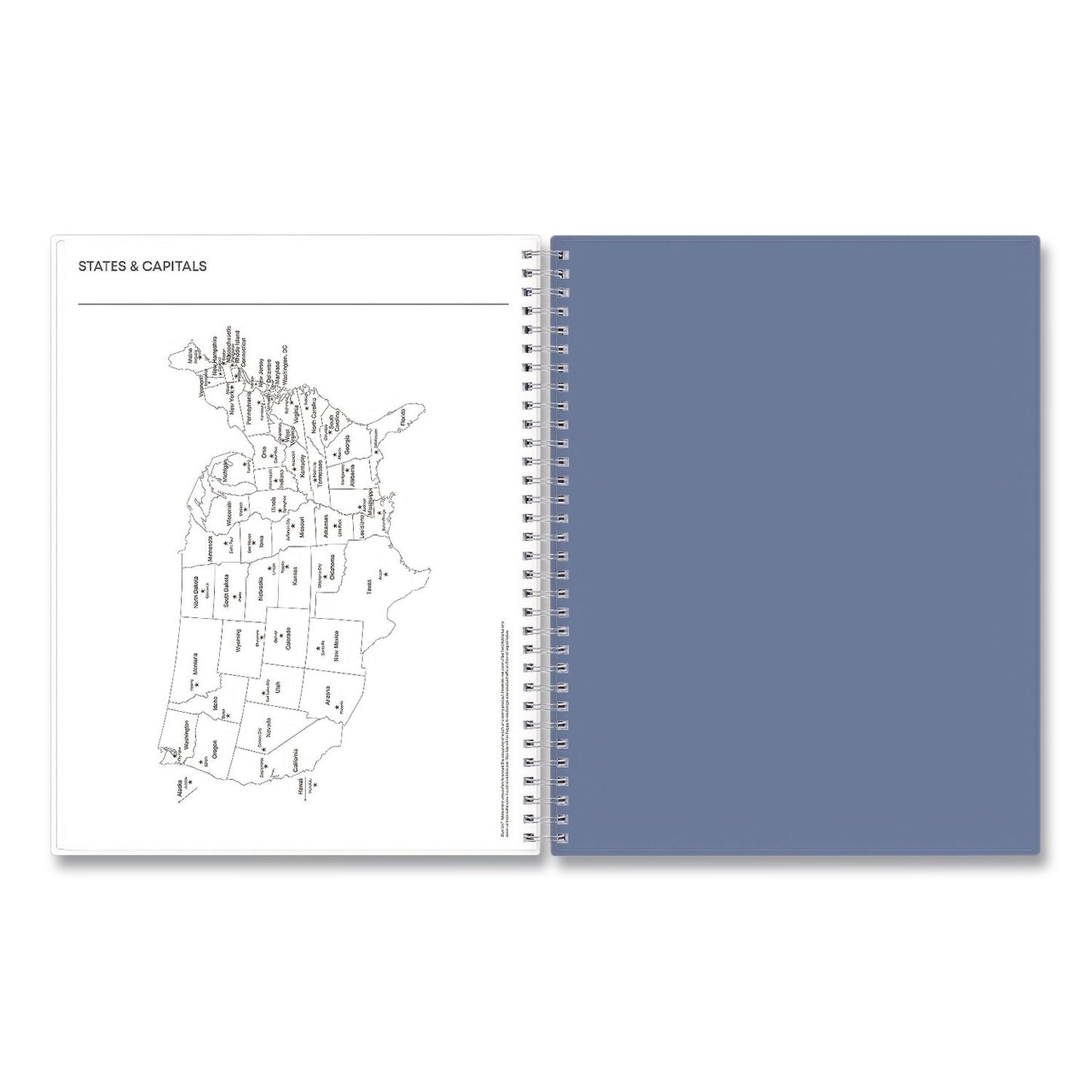 Blue Sky® Tanya Blue Academic Year Daily Planner, Abstract Artwork, 11 x 8.5, Multicolor Cover, Supports Four Academic Years: 2025-2028 (BLS156259)