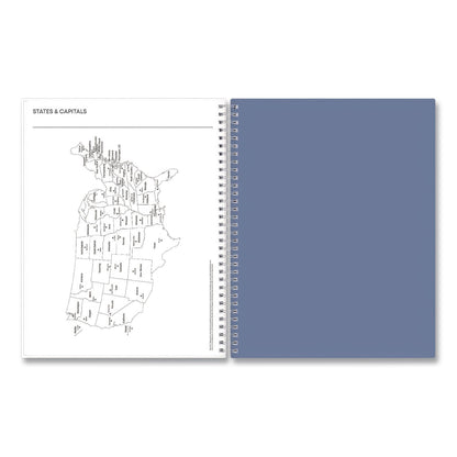 Blue Sky® Tanya Blue Academic Year Daily Planner, Abstract Artwork, 11 x 8.5, Multicolor Cover, Supports Four Academic Years: 2025-2028 (BLS156259)