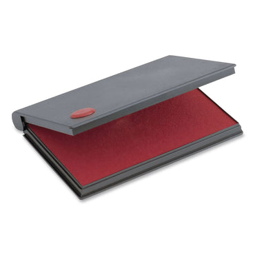 COSCO 2000 PLUS One-Color Felt Stamp Pad, #1, 4.25 x 2.75, Red, 12/Carton (CSC090410CT)