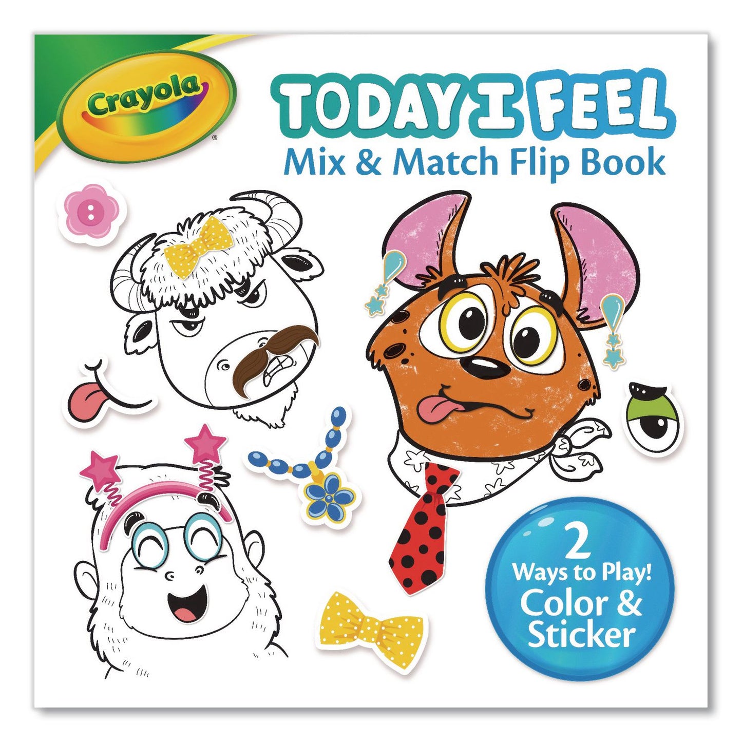 Crayola® Today I Feel Animal Coloring Book, Ages 3 and Up, 30 Pages (CYO042774)