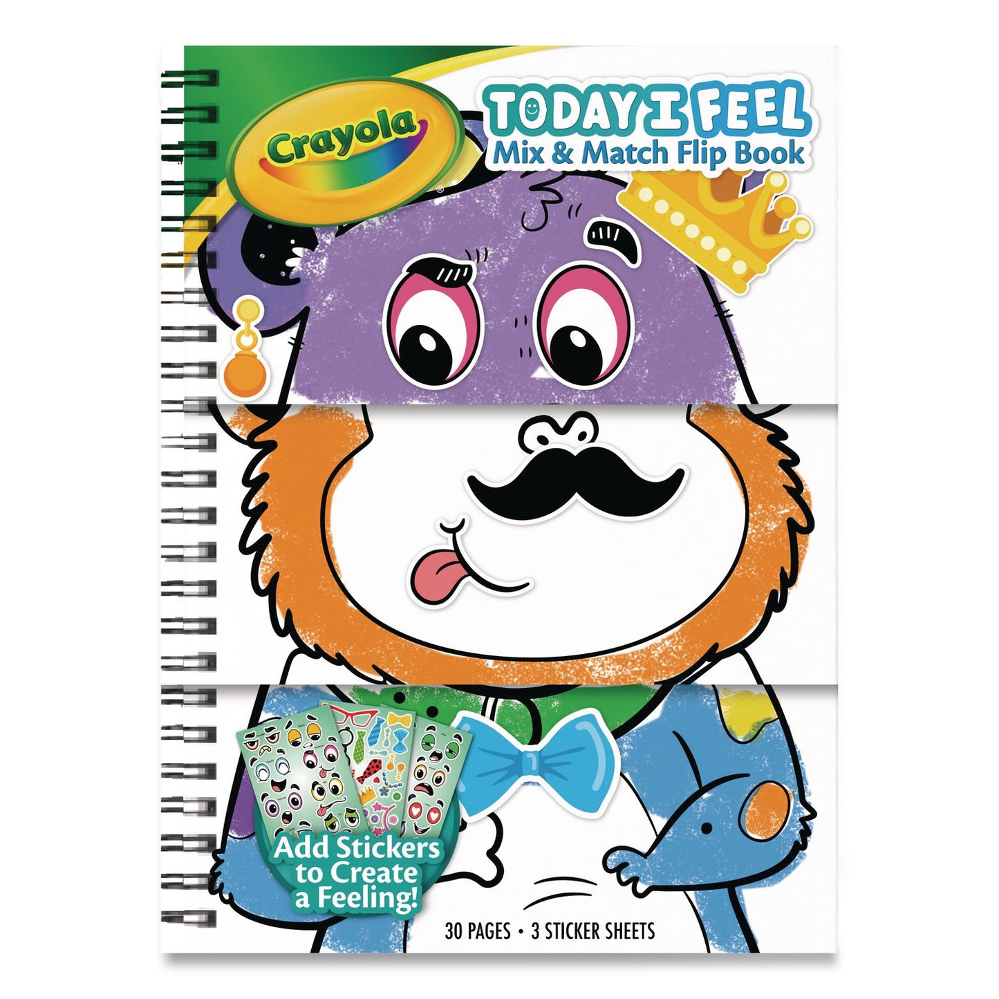 Crayola® Today I Feel Animal Coloring Book, Ages 3 and Up, 30 Pages (CYO042774)