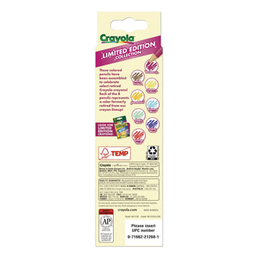 Crayola® Limited Edition Collection Colored Pencils, Assorted Lead and Barrel Colors, 8/Pack (CYO682128)