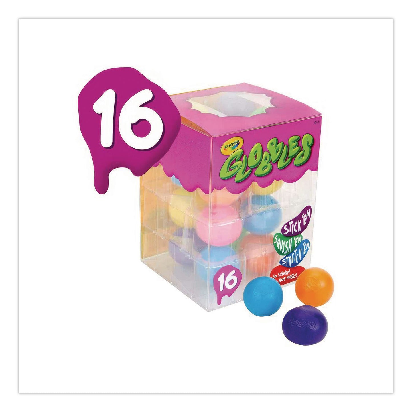 Crayola® Globbles Squish Toys, Ages 4 and Up, Assorted Colors, 16/Pack (CYO747292)