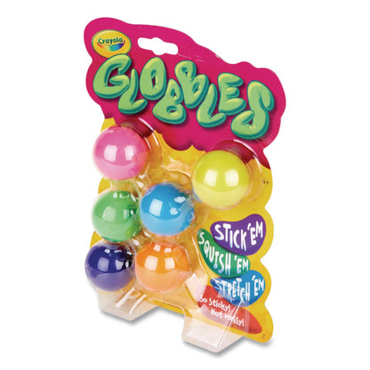Crayola® Globbles Squish Toys, Ages 4 and Up, Assorted Colors, 6/Pack (CYO747294)
