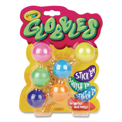 Crayola® Globbles Squish Toys, Ages 4 and Up, Assorted Colors, 6/Pack (CYO747294)