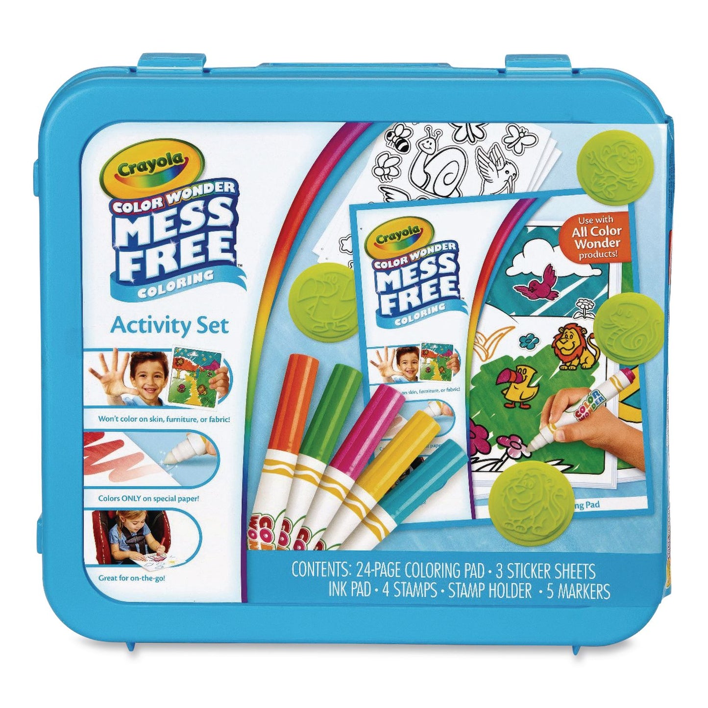 Crayola® Color Wonder Art Kit, Ocean Animals, Ages 3 and Up, 24 Pages (CYO752349)