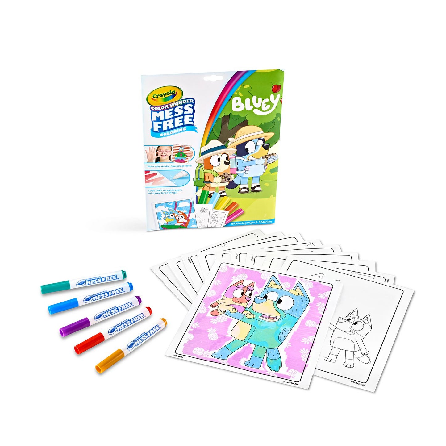 Crayola® Color Wonder Bluey Coloring Book, Ages 3 and Up, 18 Pages (CYO752805)