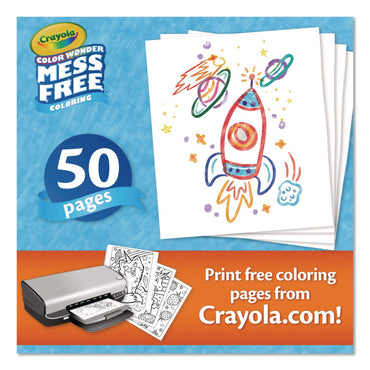 Crayola® Color Wonder Blank Coloring Book, Ages 3 and Up, 50 Pages (CYO752840)