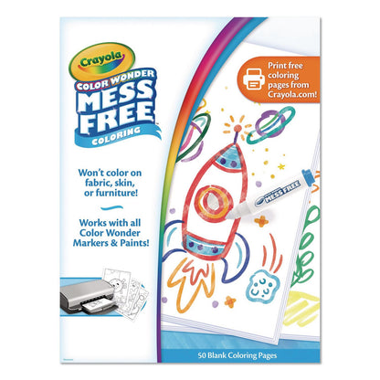 Crayola® Color Wonder Blank Coloring Book, Ages 3 and Up, 50 Pages (CYO752840)