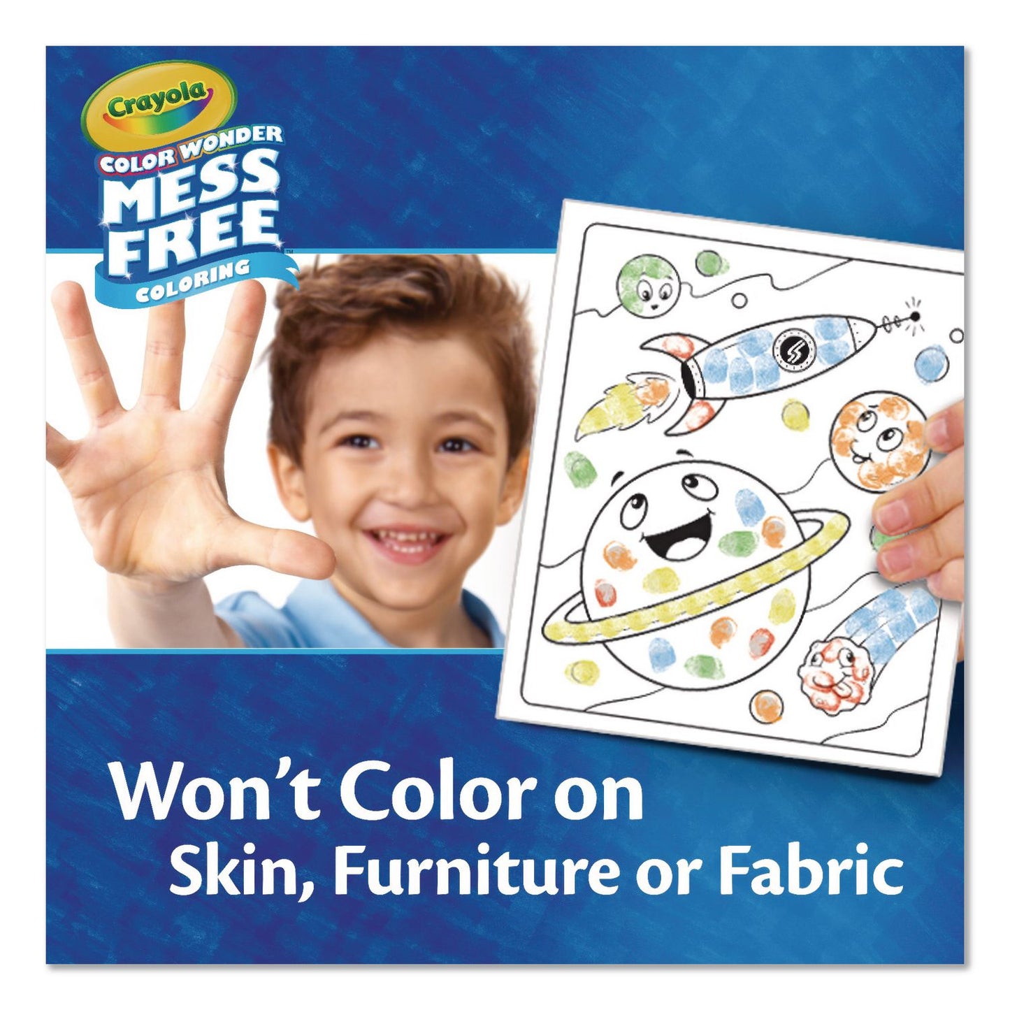 Crayola® Color Wonder Mess Free Coloring Fingerprint Activity Book, Ages 3 and Up, 27 Pages (CYO752842)