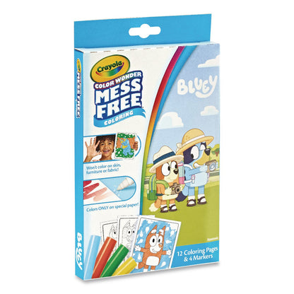 Crayola® Color Wonder Bluey Mini Box Set, Ages 3 and Up, 12 Pages (CYO752863)