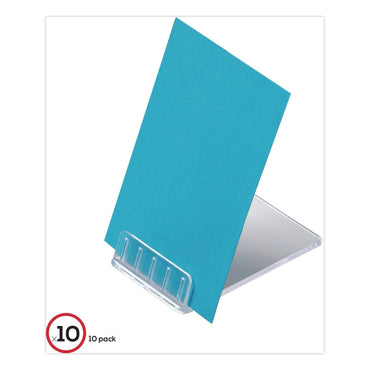 deflecto® Tabletop Card Holder, Clear (DEF20001RT)
