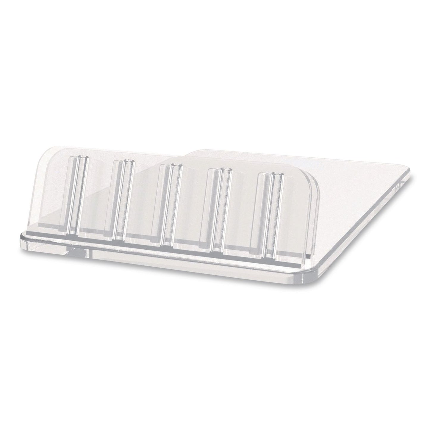 deflecto® Tabletop Card Holder, Clear (DEF20001RT)