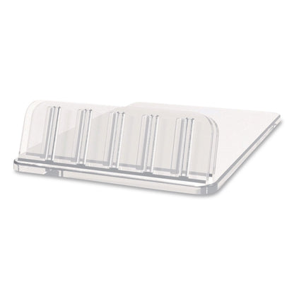 deflecto® Tabletop Card Holder, Clear (DEF20001RT)