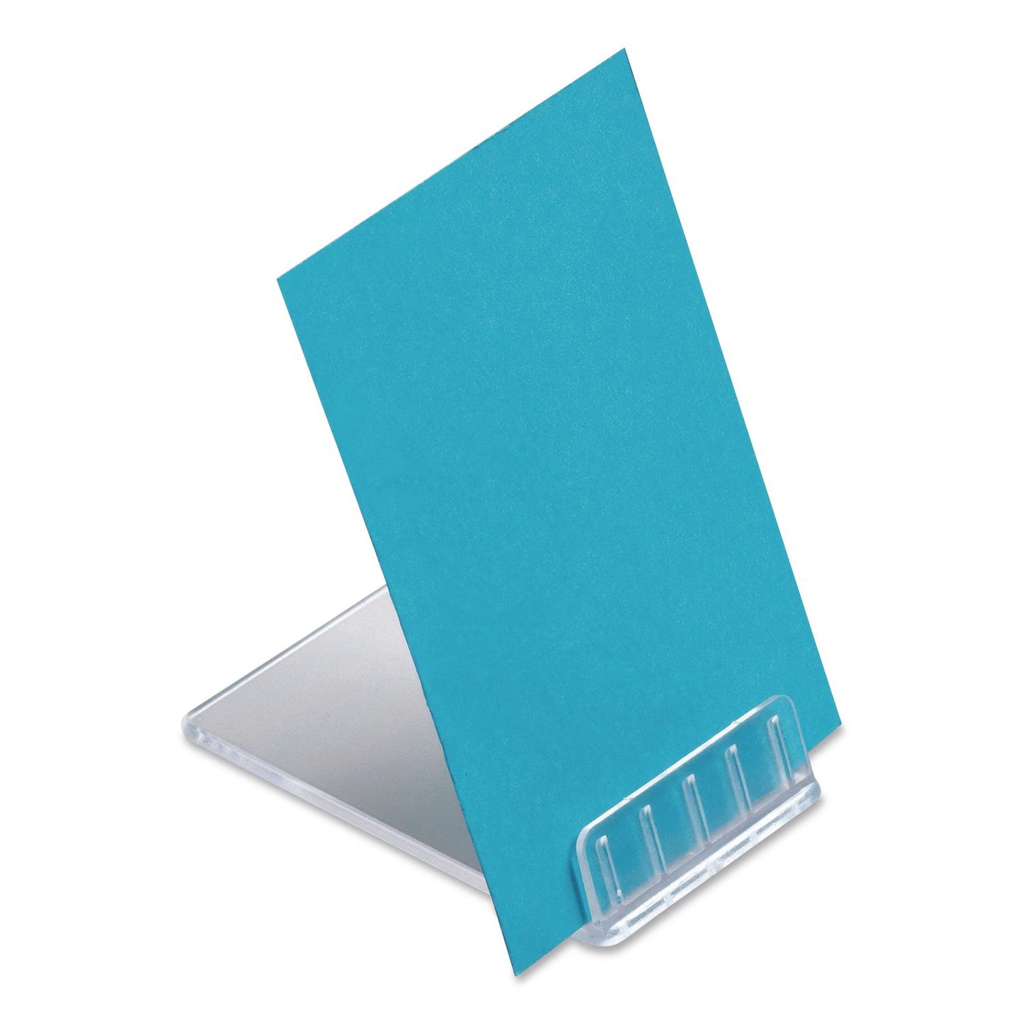 deflecto® Tabletop Card Holder, Clear (DEF20001RT)