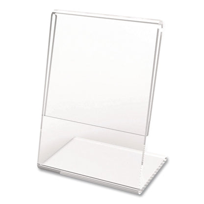 deflecto® Mini Tabletop Sign Holder, 3 x 4 Insert, Clear (DEF20006RT)