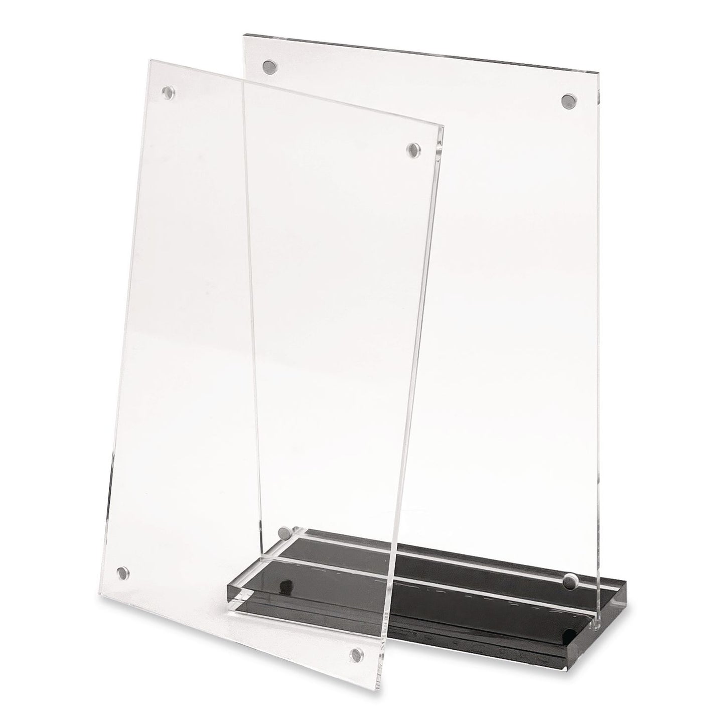 deflecto® Acrylic Tabletop Sign Holder, 4 x 6 Insert, Clear (DEFWP249TR46B)
