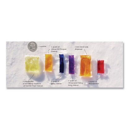 Diversey™ Glass Hard Surface Cleaner, 20 ChemPacs/Pack, 12 Packs/Carton (DVO9320954)