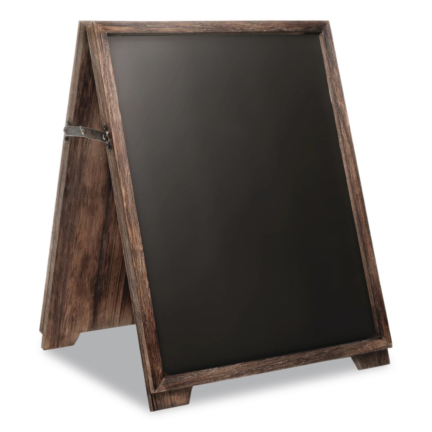 Excello Global Products® Desktop A-Frame Chalkboard, Black Surface, Brown Wood Frame, 13 x 14.5 x 17 (EXOEGPHD0547)