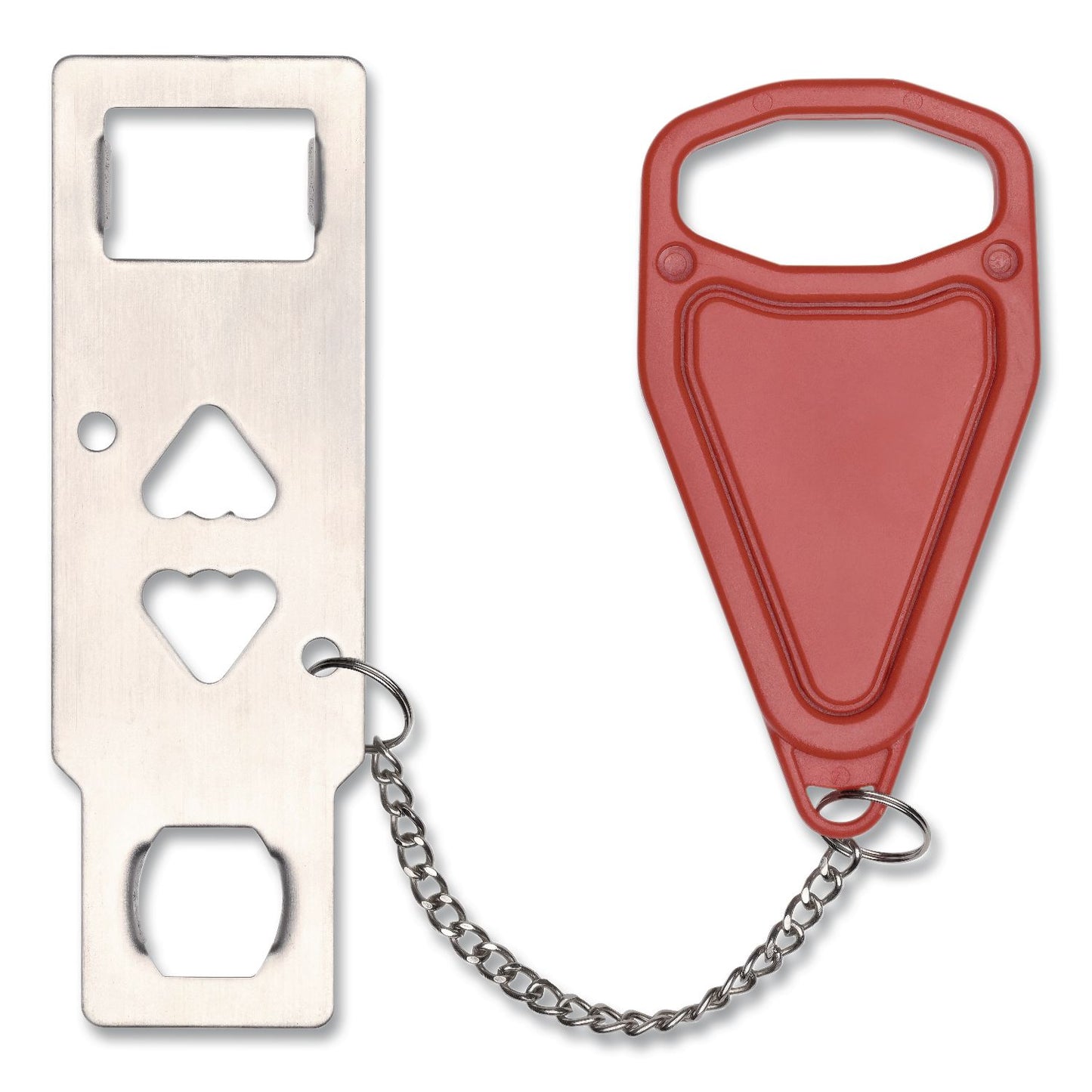Excello Global Products® Hotel Door Lock, Red/Silver (EXOSPLSTRVL0003)