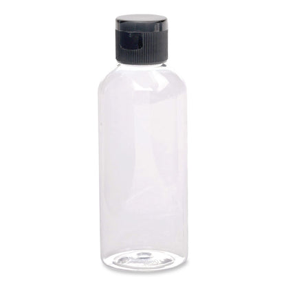Excello Global Products® Flip-Top Travel Toiletry Bottle, Clear with Black Cap (EXOSPLSTRVL0007)