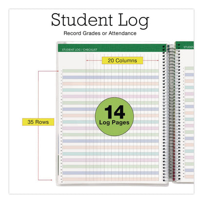 Global Printed Products Deluxe Seasons Tree Weekly/Monthly Lesson Planner, 7 Classes, Multicolor Cover, 11 x 8.5, 13-Month: Aug 2025 to Aug 2026 (GPUNAD26DTP20)
